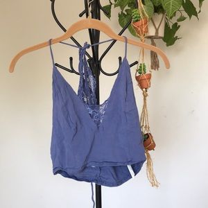 Free people lace crop top